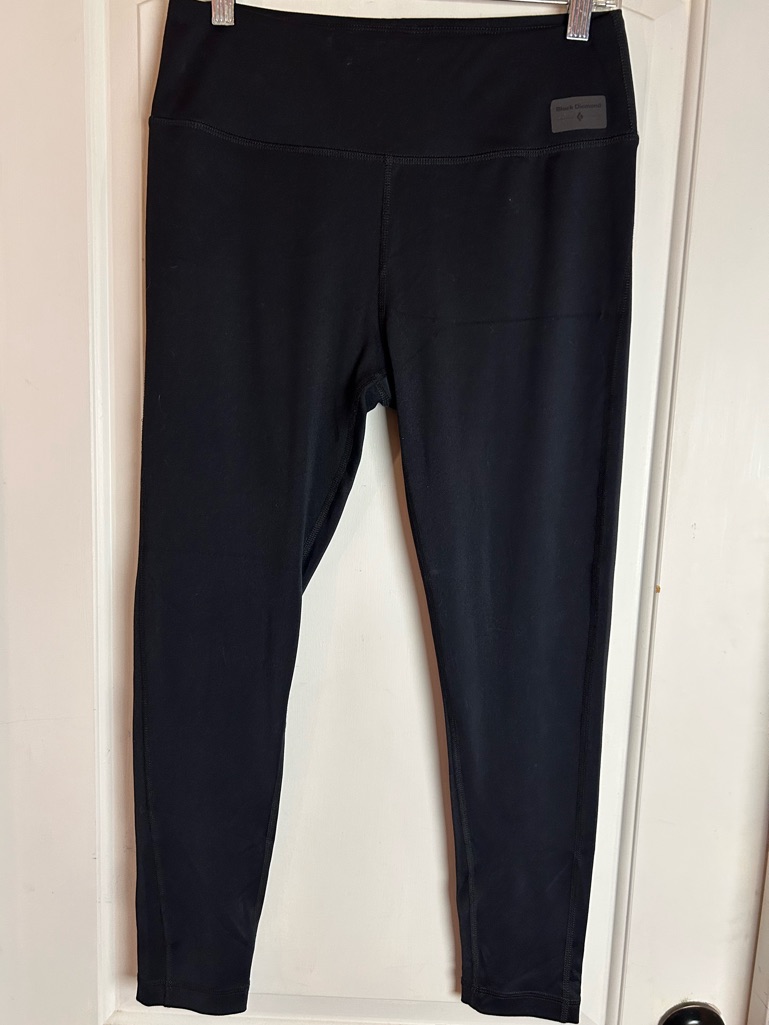 Black Diamond Black Athletic Leggings With Branded Patch